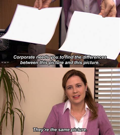 Use different colored text to make your meme stand out. . The office meme template